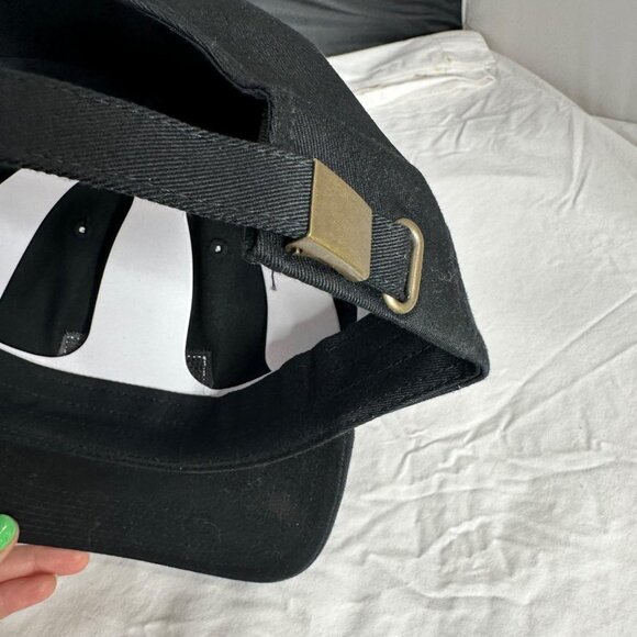 Goodlife Black Curved Brim Box Logo Adjustable Baseball Cap Casual Hat - Picture 8 of 9